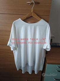 Maglietta donna taglia M con cerniera dietro