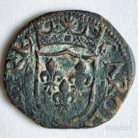 Moneta 1 Cavallo Carlo VIII 1495 Zecca de L'Aquila