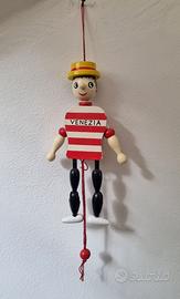 Marionetta in legno gondoliere Venezia perfetta