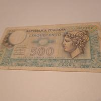 banconota da 500 lire.