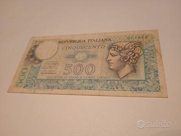 banconota da 500 lire.