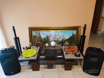 Console DJ Set Traktor S4 MK3+Casse+Giradischi