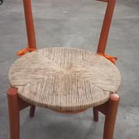 SEDIE IN LEGNO CON SEDUTA IN PAGLIA