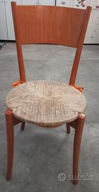 SEDIE IN LEGNO CON SEDUTA IN PAGLIA