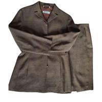 MARELLA tailleur giacca gonna lana 40 42 nocciola