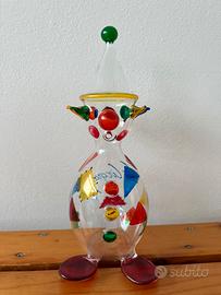 Pagliaccio in vetro di Murano firmato Favini