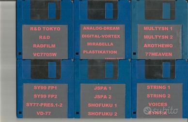 Yamaha SY77 Collezione soud bank N. 15 Floppy disk