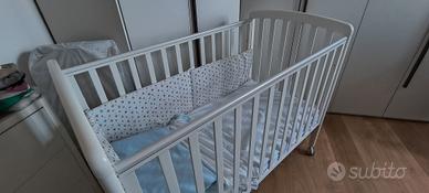 Lettino Italbaby con sponde e corredo