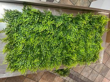 Siepe artificiale -parete verticale verde, 4 pezzi