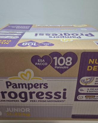 Pannolini progressi taglia 5 - 108 pannolini