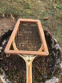 VERA RACCHETTA  TENNIS  SLAZENGER in legno vintage