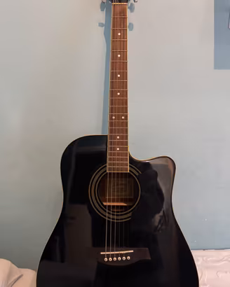 Chitarra acustica elettrificata nera Ibanez