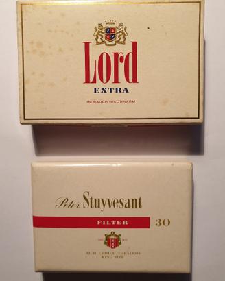 LOTTO 2 RARI PACCHETTI SIGARETTE XL VUOTI VINTAGE