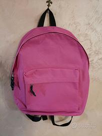 Zaino per la scuola in tessuto fucsia - NUOVO.
