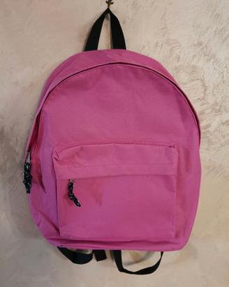 Zaino per la scuola in tessuto fucsia - NUOVO.