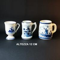 Ceramica delft blue - tre boccali
