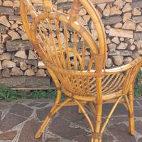 Salotto in bamboo / vimini