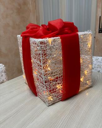 Decorazione Pacco Con Luci LED