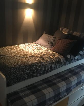 Letto laccato con reti ortopediche