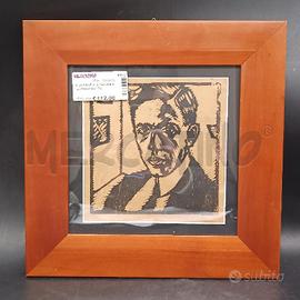 XILOGRAFIA A.PANDOLFI AUTORITRATTO