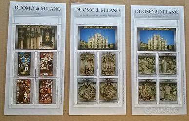 Gio.francobolli: Lotto 3 pz foglietti Duomo