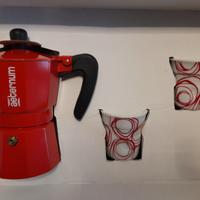 Moka Aeternum Allegra con 2 bicchierini caffè