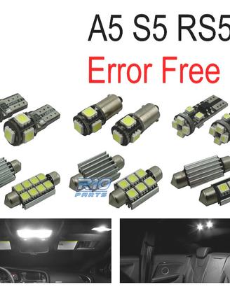 KIT 16 LAMPADE LED INTERNE PER AUDI A5 S5 RS5 B8 0