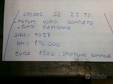 Motore cabstar 02 2.7 td