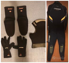Kit completo NUOVO muta sub apnea CRESSI sport