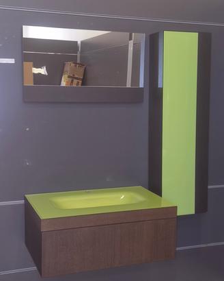 NUOVO Mobile bagno sospeso con lavabo