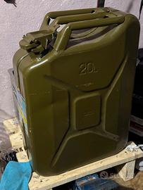 Tanica in ferro 20 litri per benzina o disel