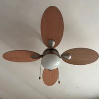 Ventilatore da soffitto con luce – effetto legno
