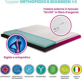 Topper sfodarabile con fibra d'argento