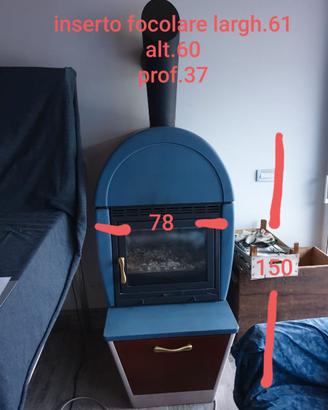 Stufa a legna marca Superior