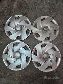 Set 4 copricerchi 15" SEAT argento