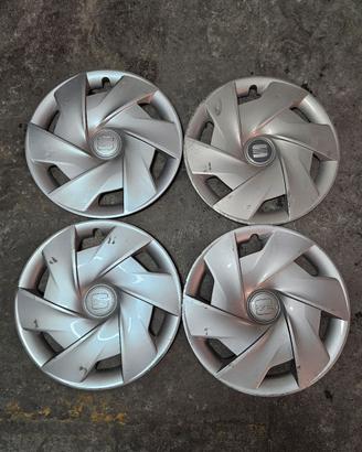 Set 4 copricerchi 15" SEAT argento