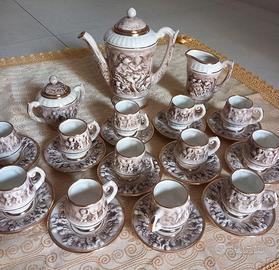 Servizio da caffè 12 persone porcellana Capodimont