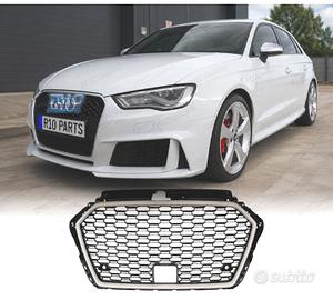 GRIGLIA AUDI A3 8V 16-20 LOOK RS3 NERO GRIGIO RADA
