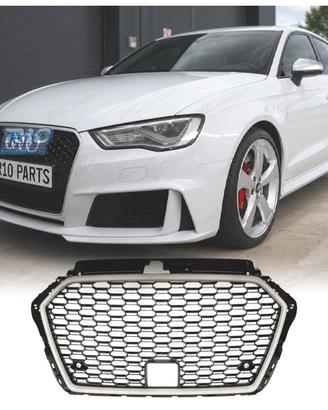 GRIGLIA AUDI A3 8V 16-20 LOOK RS3 NERO GRIGIO RADA