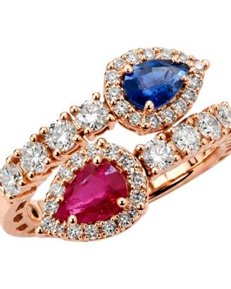Anello contrariè in Oro rosa
