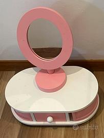 Tavolo da trucco in legno per bambini