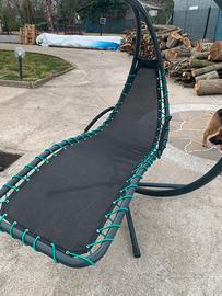 Poltrona sospesa a dondolo da giardino