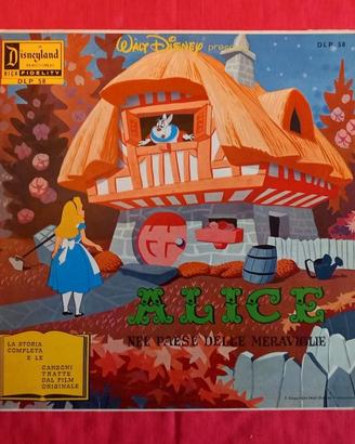 Disco LP Alice nel paese delle meraviglie Disney