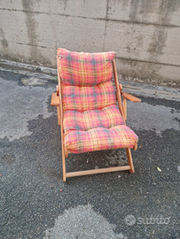 poltrona sdraio imbottita