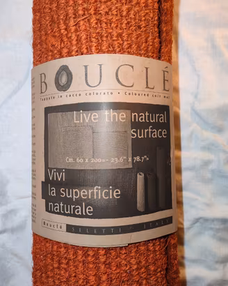 Tappetto in fibre di cocco Boucle 60x200 cm