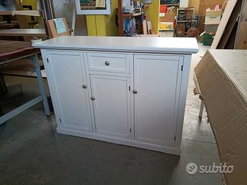 Credenza a 3 Porte Laccata Bianca Nuova