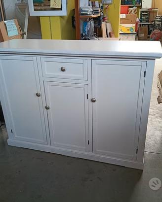 Credenza a 3 Porte Laccata Bianca Nuova