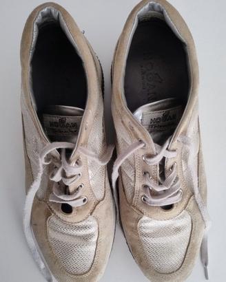 Scarpe Hogan donna beige/oro 39