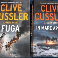 2libri di Clive Cussler "In fuga" "In mare aperto"