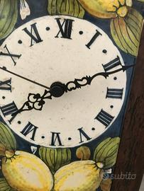 Orologio ceramica e legno